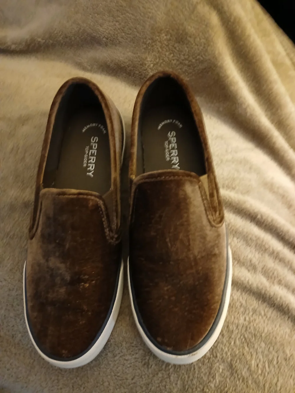 Sperry Velvet Brown Slip On Shoes